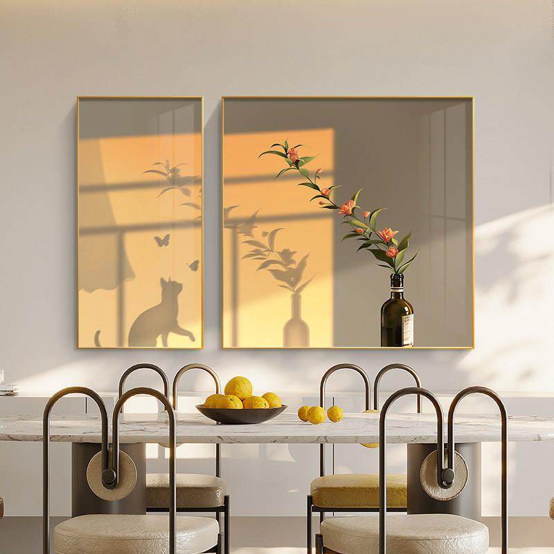 康覆餐厅画花卉装饰画温馨组合餐厅墙餐桌背景墙挂画客厅壁画,家居饰品,现代装饰画,淘宝优惠券,粉丝福利购,淘宝优惠卷