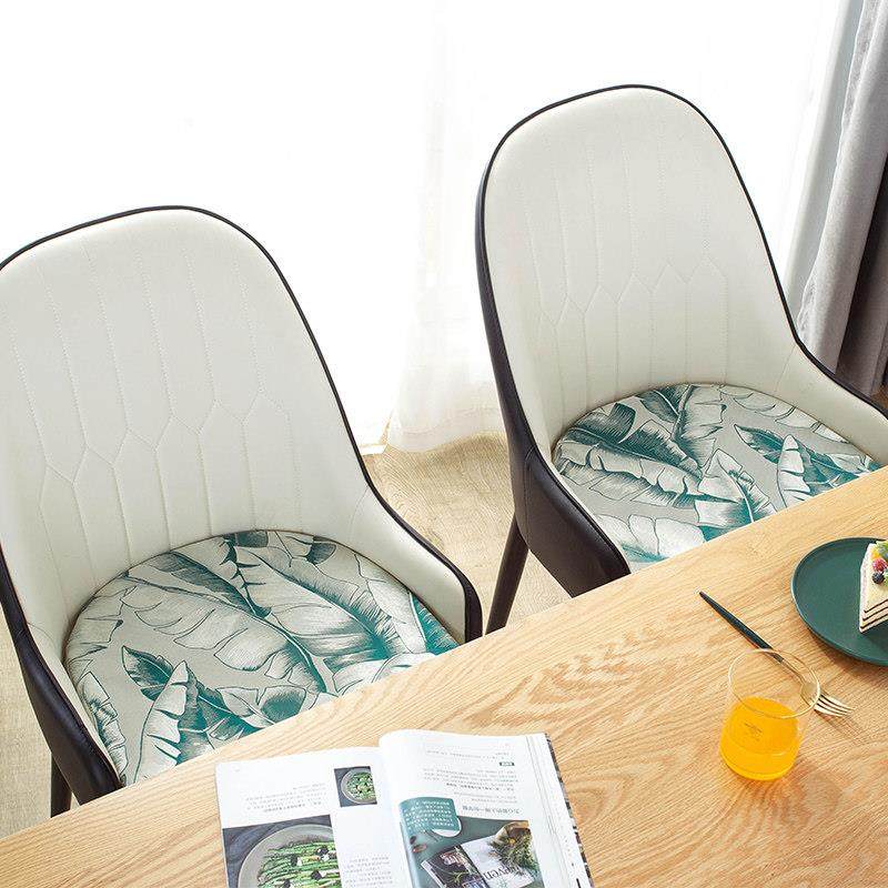 马蹄形北欧餐桌椅子垫子防滑家用厚坐垫轻奢风四季通用可拆洗椅垫
