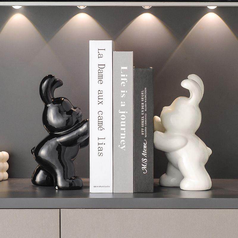 现代简约摆件兔子书档书柜客厅摆件假书高档轻奢玄关酒柜装饰品,家居饰品,装饰摆件,淘宝优惠券,粉丝福利购,淘宝优惠卷