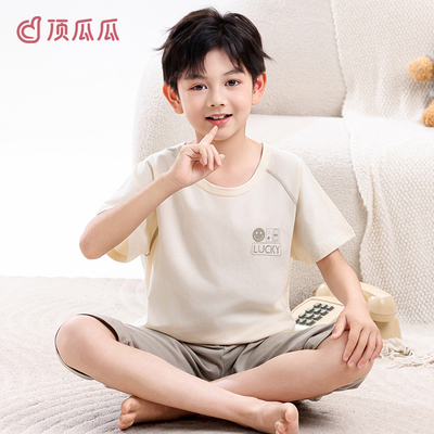 男童夏季家居服套装薄款