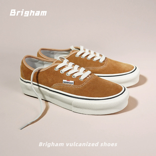 富二代秋冬氛围日系复古硫化鞋低帮水染翻毛皮休闲板鞋vs888