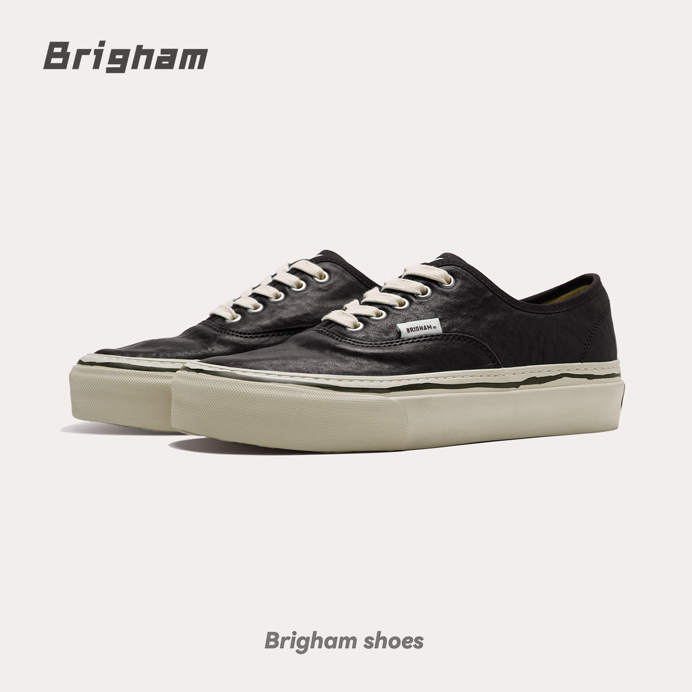Brigham“釜头”复古舒适经典马皮釜式硫化低帮休闲鞋板鞋G5
