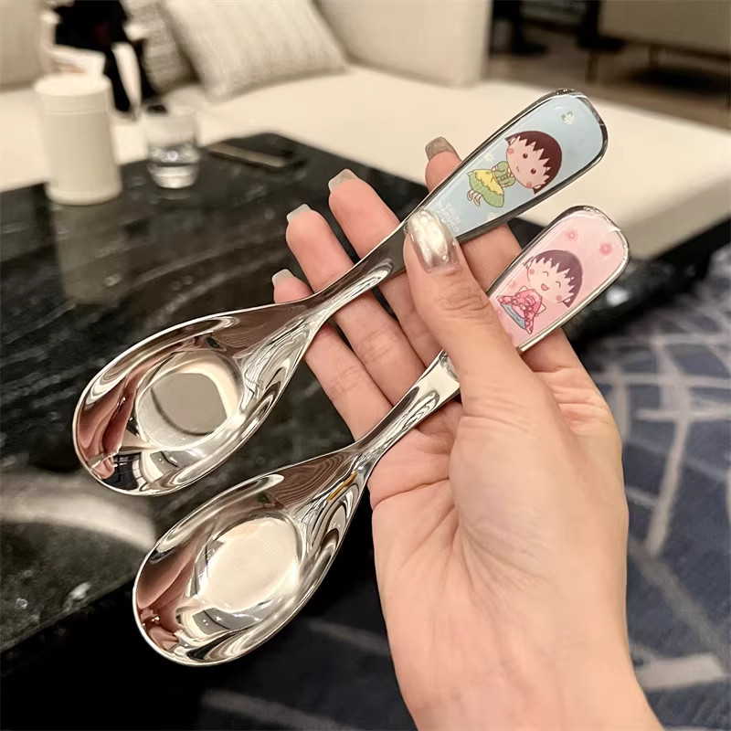 【出口德国】高颜值304不锈钢网红大勺子家用火锅汤勺漏勺套装