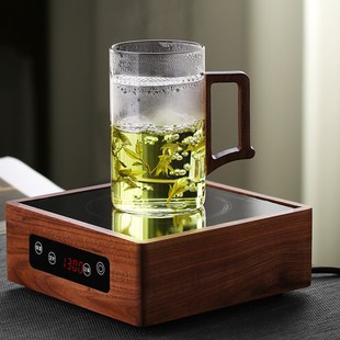 带过滤月牙杯玻璃水杯子办公室家用 绿茶杯个人茶水分离泡茶杯男士