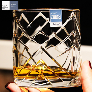 德国ZWIEEL水晶玻璃洋酒威士忌杯高直身家用牛奶果汁水杯子