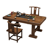 大板茶桌椅新实木办公室小型功夫茶几一体阳台泡茶桌