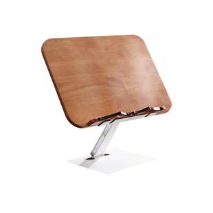 阅读书架木质看书架桌面支架实木橡木学生儿童读书架调节升降