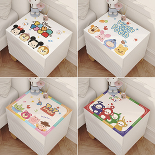 卡通床头柜垫子防水防烫免洗茶几桌布卧室防尘保护罩皮革盖布巾
