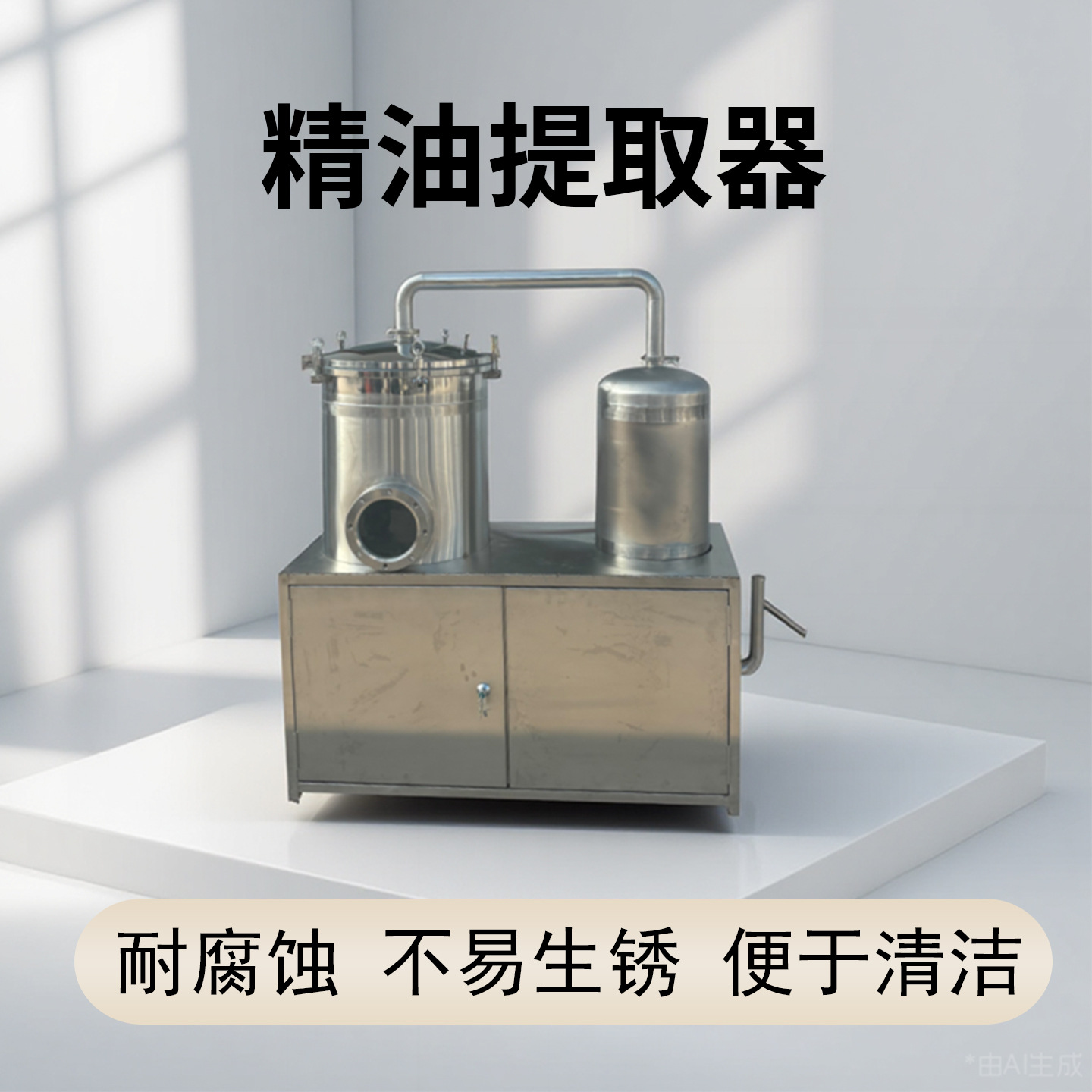 专业级不锈钢精油提取设备精巧设计结构合理低温萃取经久耐用