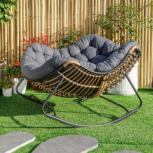 摇椅躺椅阳台休闲椅懒人摇摇椅藤编家用客厅大人摇椅单人网红沙发