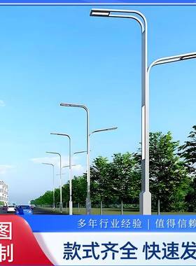 led路灯灯杆户外新农村4/5/6/8/10/12米小区广场市电道路高杆灯