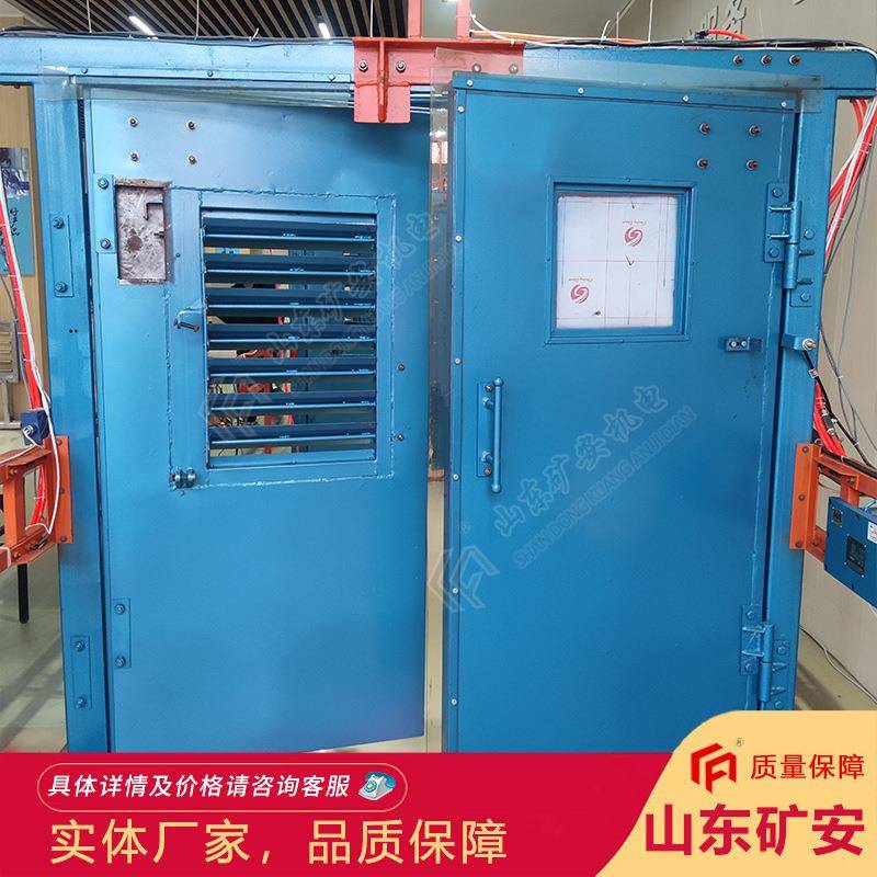 矿井手动无压风门 可调节百叶式风窗 煤矿井下机械闭锁手动风门