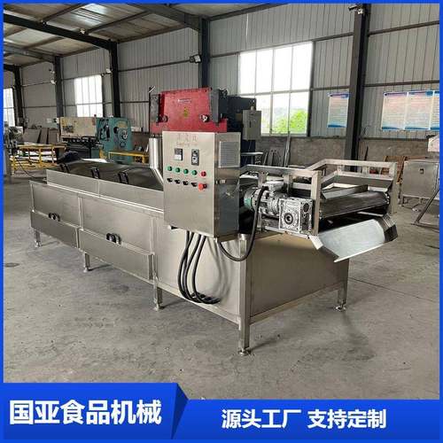 速冻薯条薯片漂烫机 全自动果蔬杀青设备 速冻山药片流水线设备