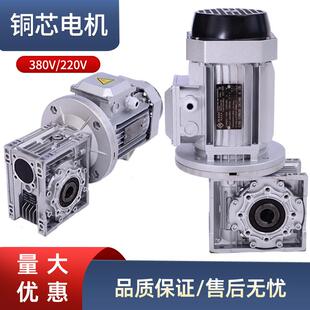 rv减速机小型减速器蜗轮蜗杆减速机电机一体机变速箱nmrv50