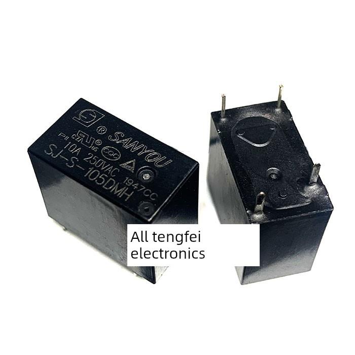 三友继电器Sj-S- 105 112 124Dmh 5V12V 24V 4引脚常开10A 250V