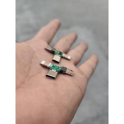 MicroTypeC三合一转接板安卓一体插板集成测试板研究价