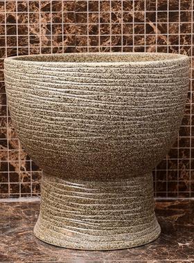 景德镇连体拖布池陶瓷拖把池阳台卫生间墩布池艺术洗拖把盆拖帕池