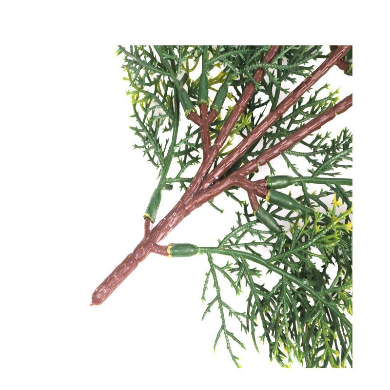 仿果真柏树叶枝迎客松景观XRB-175植物配侧柏叶 松针 树装饰崖柏