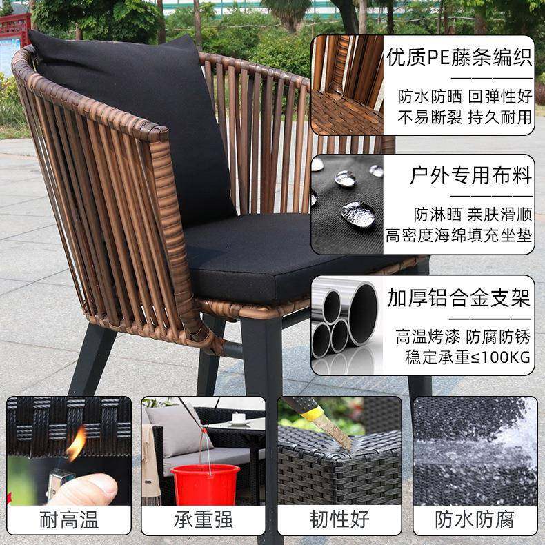 酒店庭户院藤编休闲椅套 外防水桌防晒装桌椅 休发财桌椅息区露天,商业/办公家具,商用藤编家具,淘宝优惠券,粉丝福利购,淘宝优惠卷