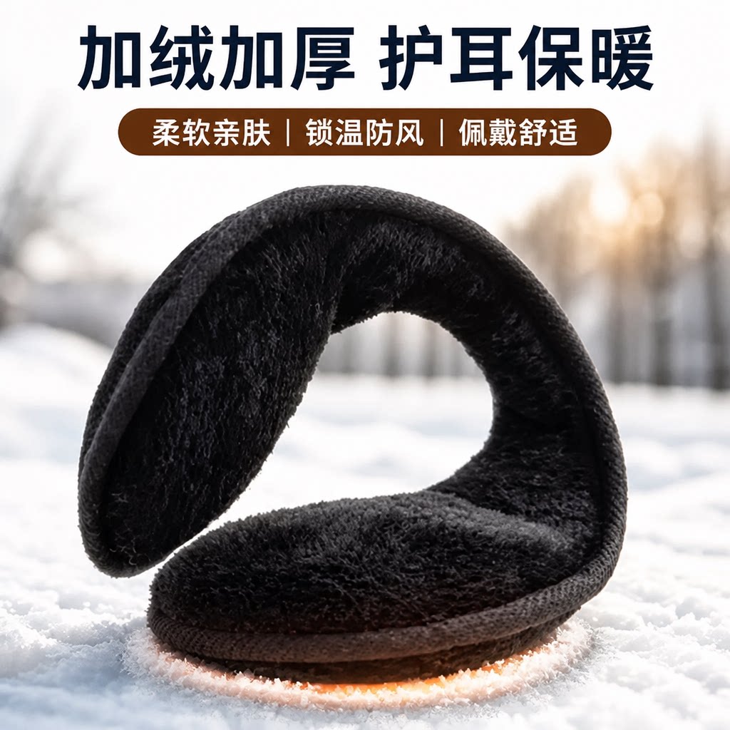耳罩男冬季保暖神器加绒加厚耳套