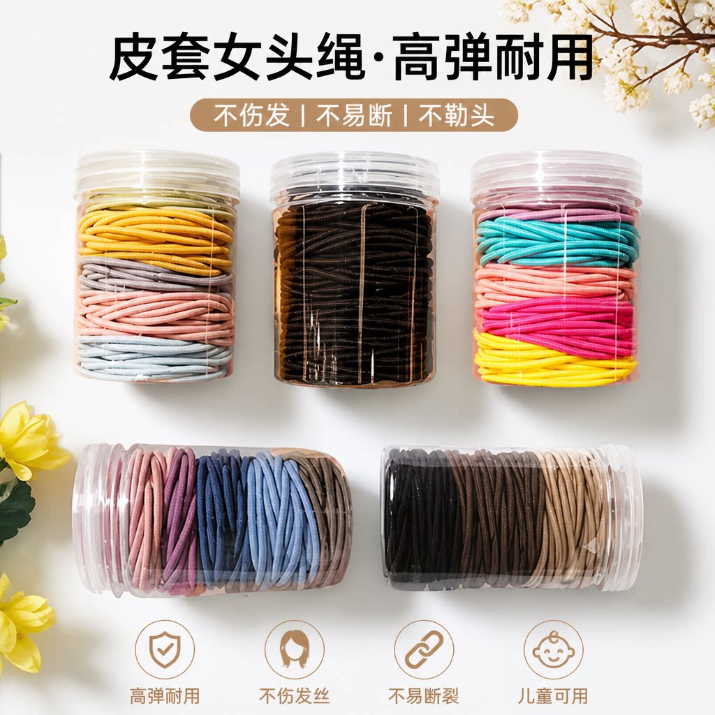 简约头绳女韩版细发圈橡皮筋