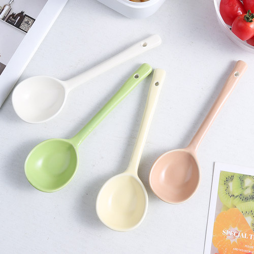 ins风手捏不规则日式陶瓷勺子