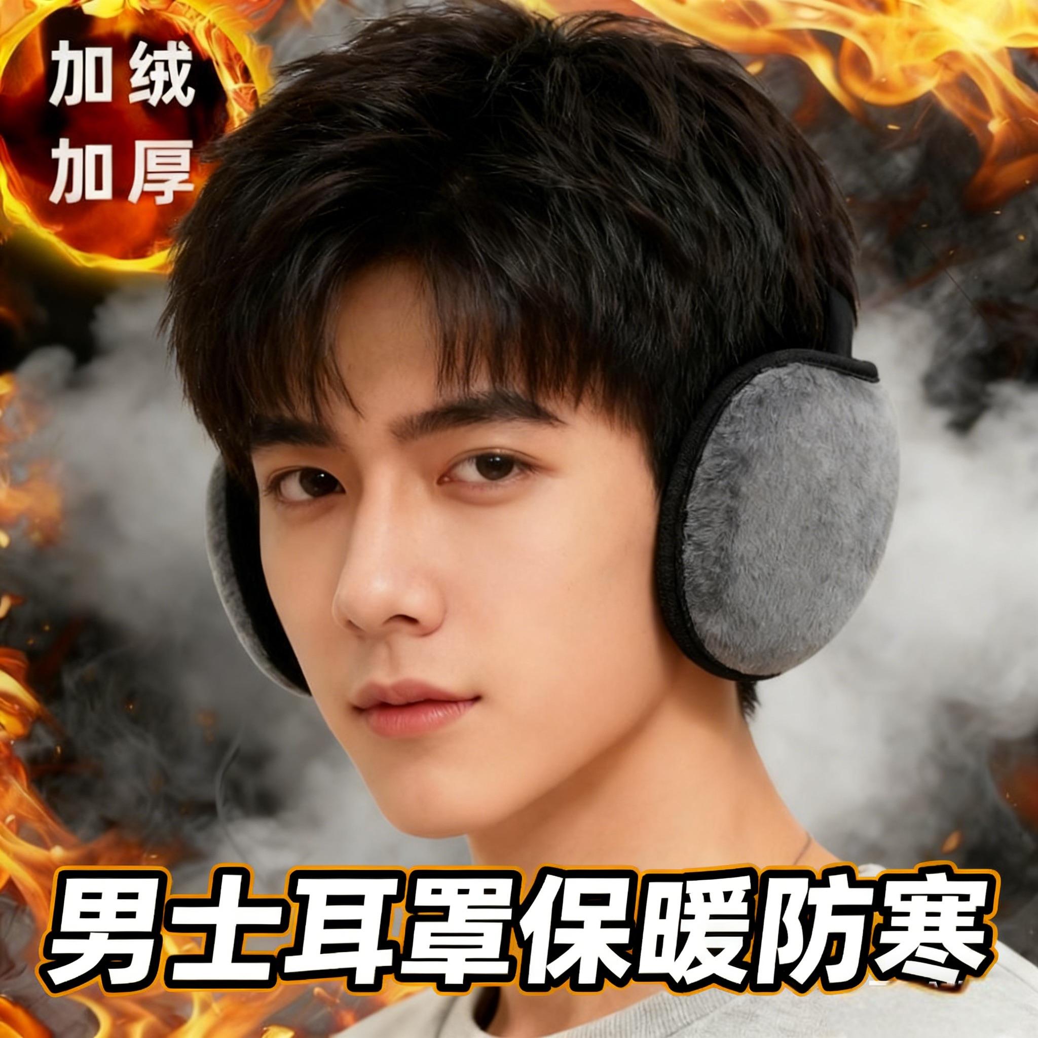 耳罩男冬季保暖神器加绒加厚