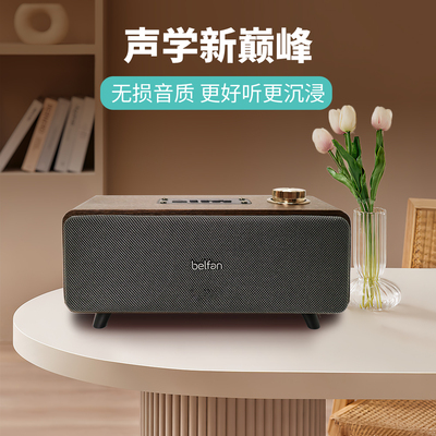 德国柏林之声音效复古木质无线蓝牙音箱家用桌面高颜值FM收音机