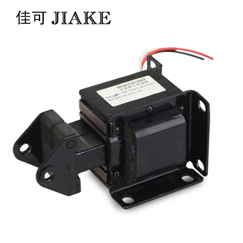 SA-3602牵引电磁铁(MQ8)吸力4KG行程20mm推拉式220V交流电磁铁