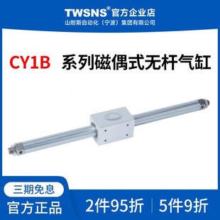 无杆气缸CY3B缸径50 900 63行程50 500 1000 100 TWSNS磁偶式