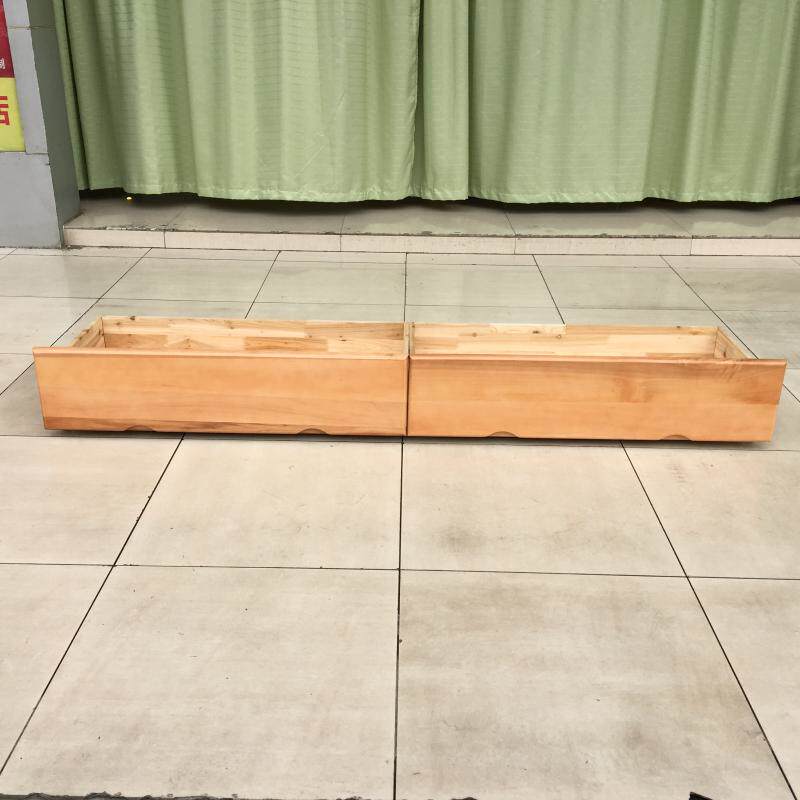 实木子母床抽屉 双层床屉斗 床下屉柜桦木床底抽屉 通用床下抽屉