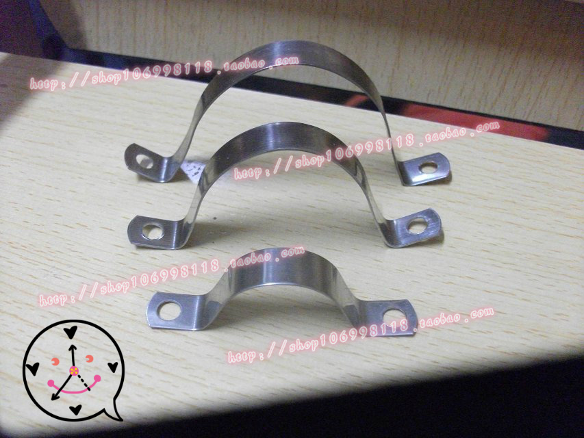 正201不锈钢半边码 管卡子 加厚水管箍 管夹 骑马卡 管扣3分至315