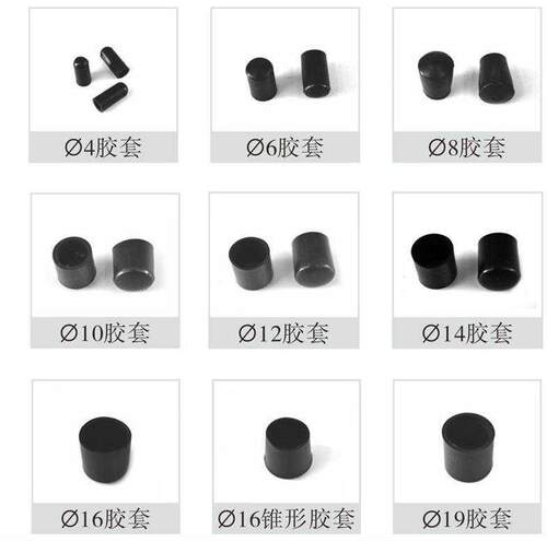 木工桌脚垫塑胶硅胶橡胶脚套M8M10M12M16圆形耐磨管塞防撞80mm