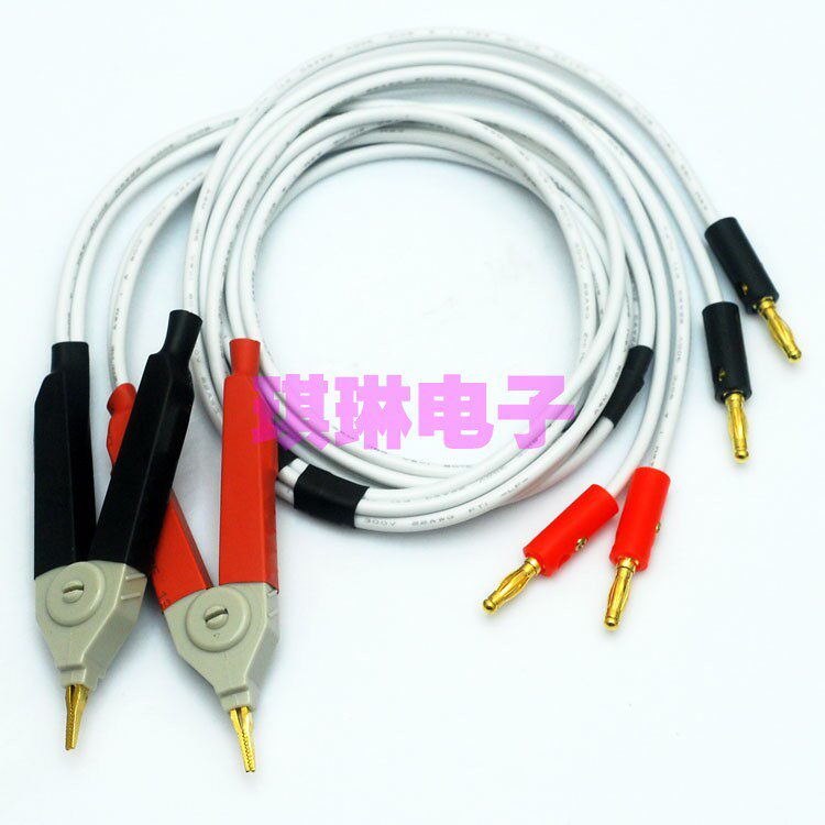 高品质香蕉插头LCR电桥夹测试夹微低电阻测试线GTL-108A.TH2605线