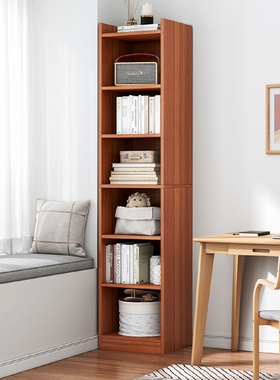 书架落地简易家用多层客厅柜子储物柜窄缝小书柜靠墙边收纳置物架