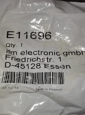 IFM 易福门 E11696 原包11个【白零商行】