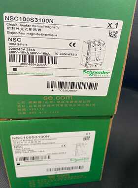 塑壳断路器，型号NSC100S3100N，实物图拍摄，~询价