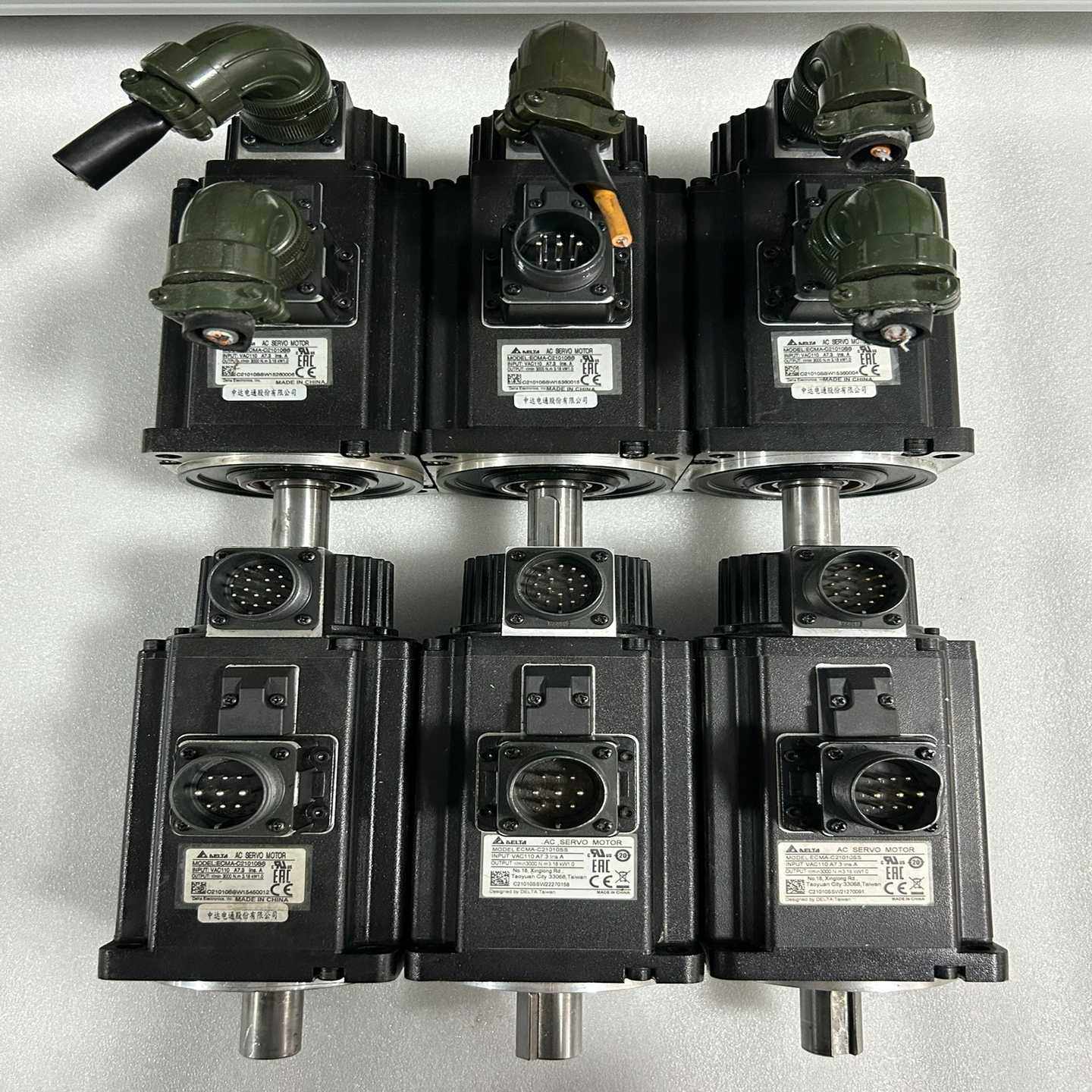 台达伺服电机ECMA-C21010SS，正常件，成色如图{议价}