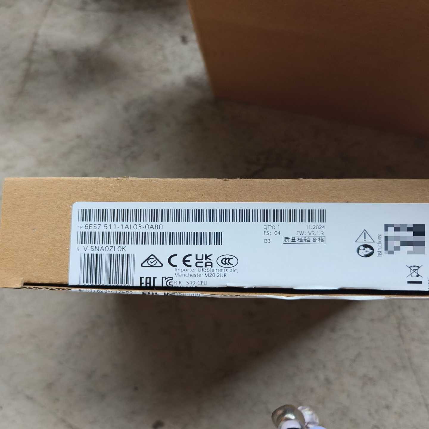 6ES7 511-1AL03-0AB0开封未用，在~议价