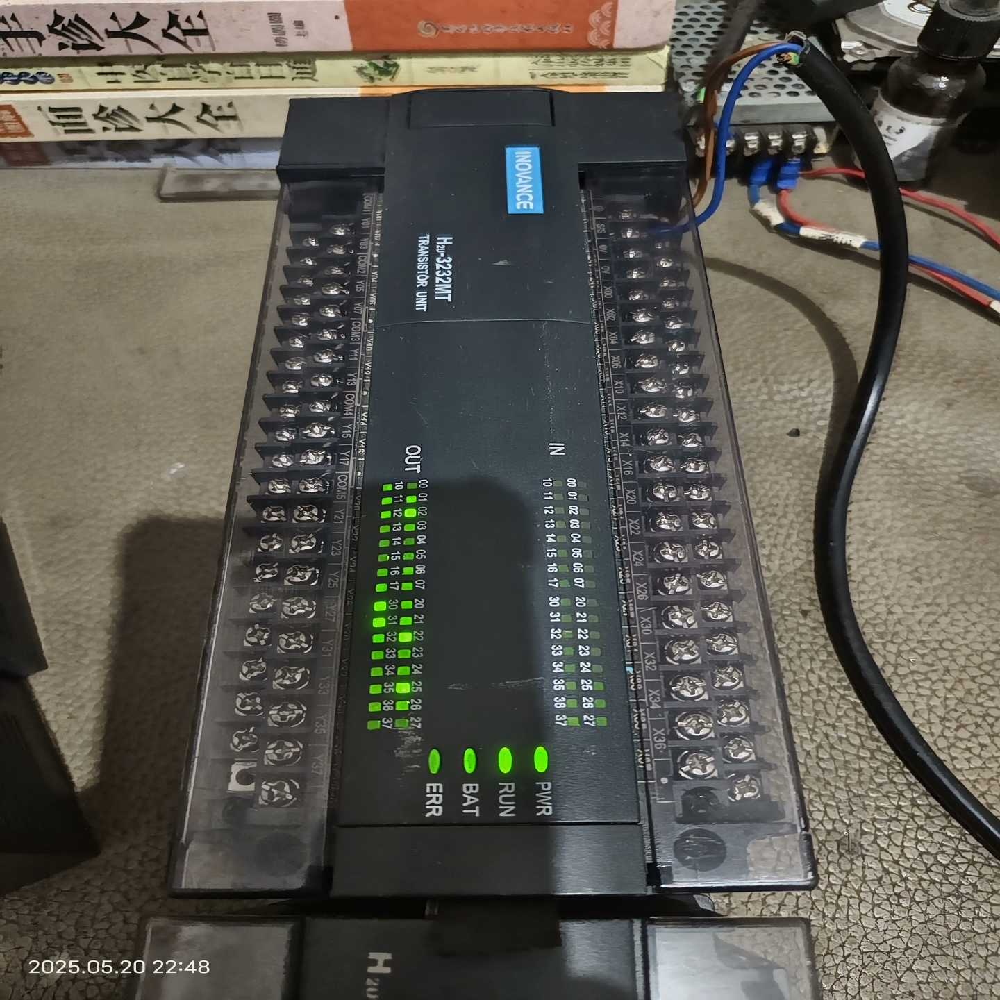 拆机汇川H2U-3232MT-XP可编程控制器plc，加两个--议价商品