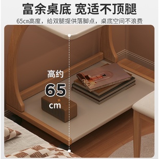 床边桌可移动小桌子简约电脑桌卧室家用书桌学生宿舍学习桌实木腿