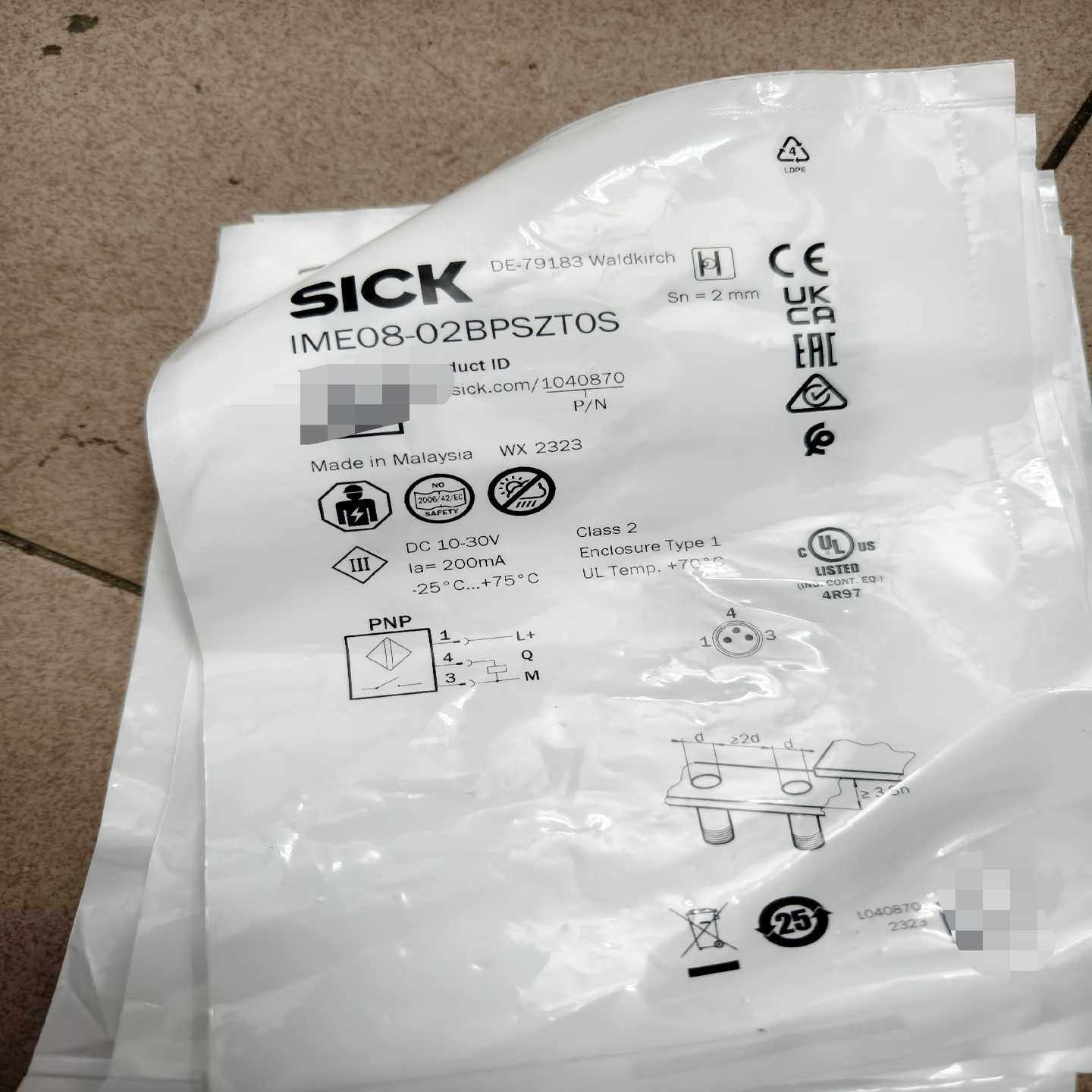 询价~SICK传感器IME08-02BPSZTOS,104