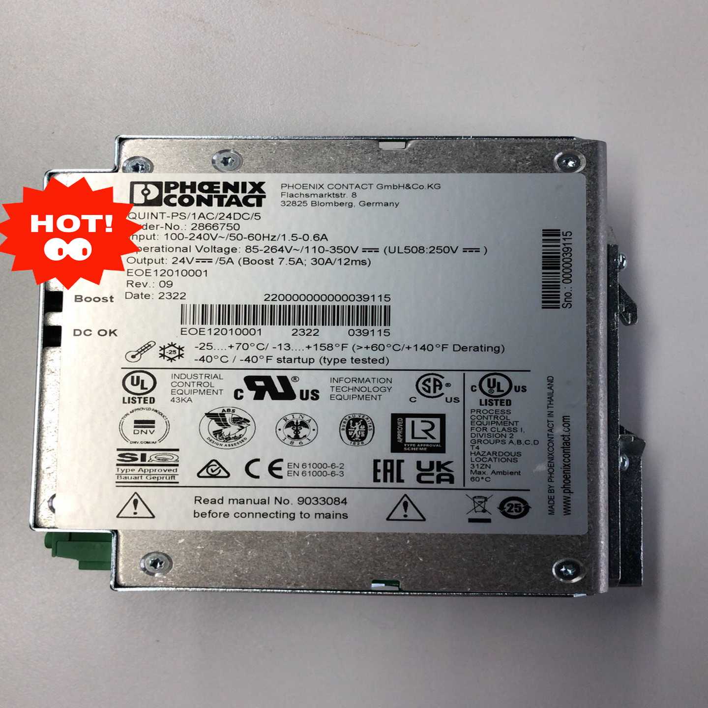 【请询价】全新菲尼克斯QUINT-PS1AC24DC5电源模块