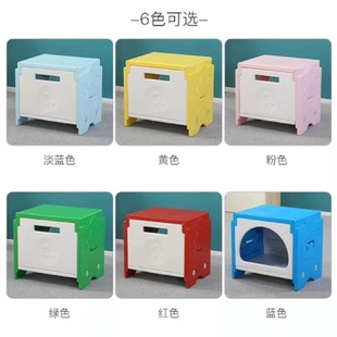 多功能音乐凳积木舞台新型注塑六色活动大合唱台六面体抽屉置物凳