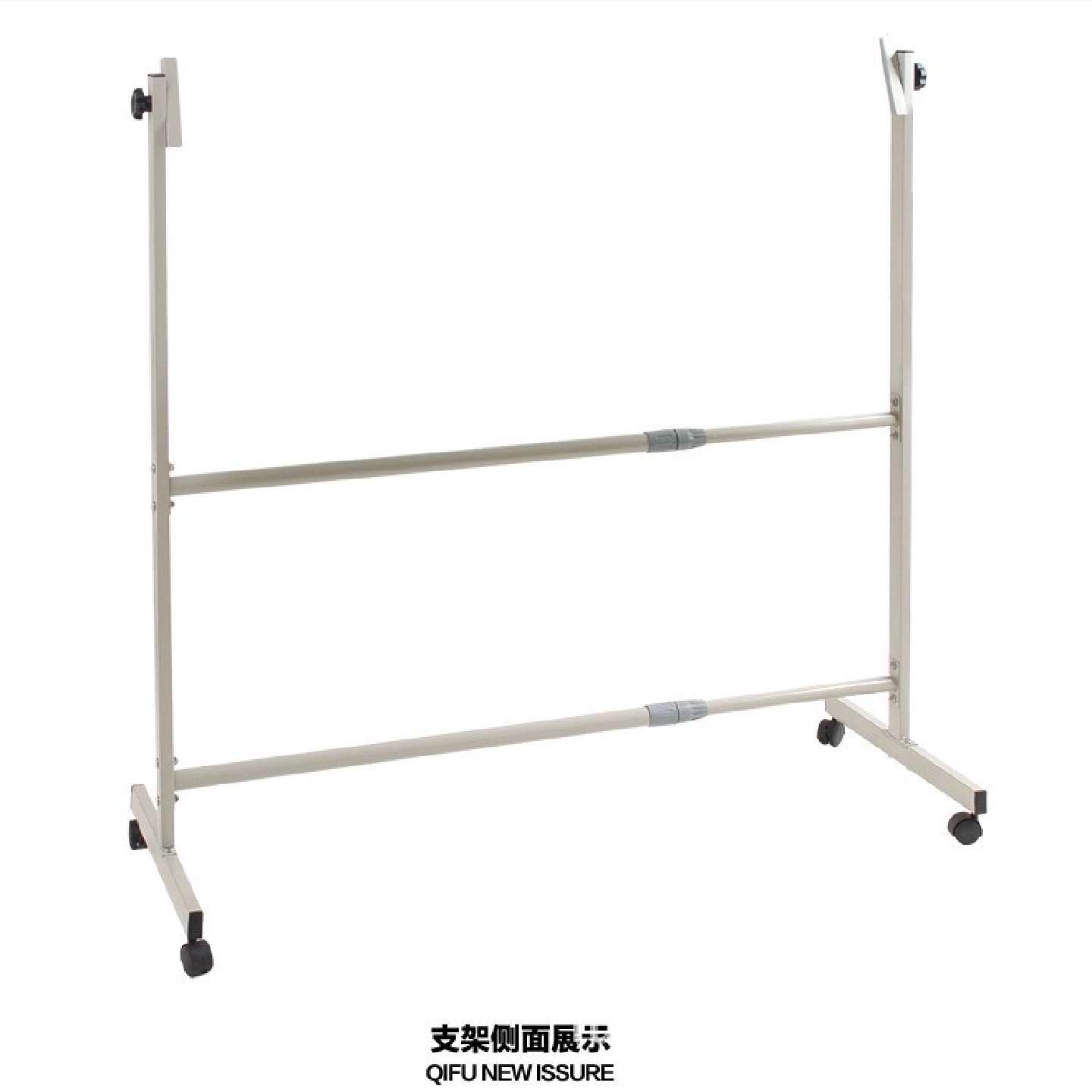 厂家直销加厚通用型白板架带轮子可调可翻转移动黑板支架白板架子