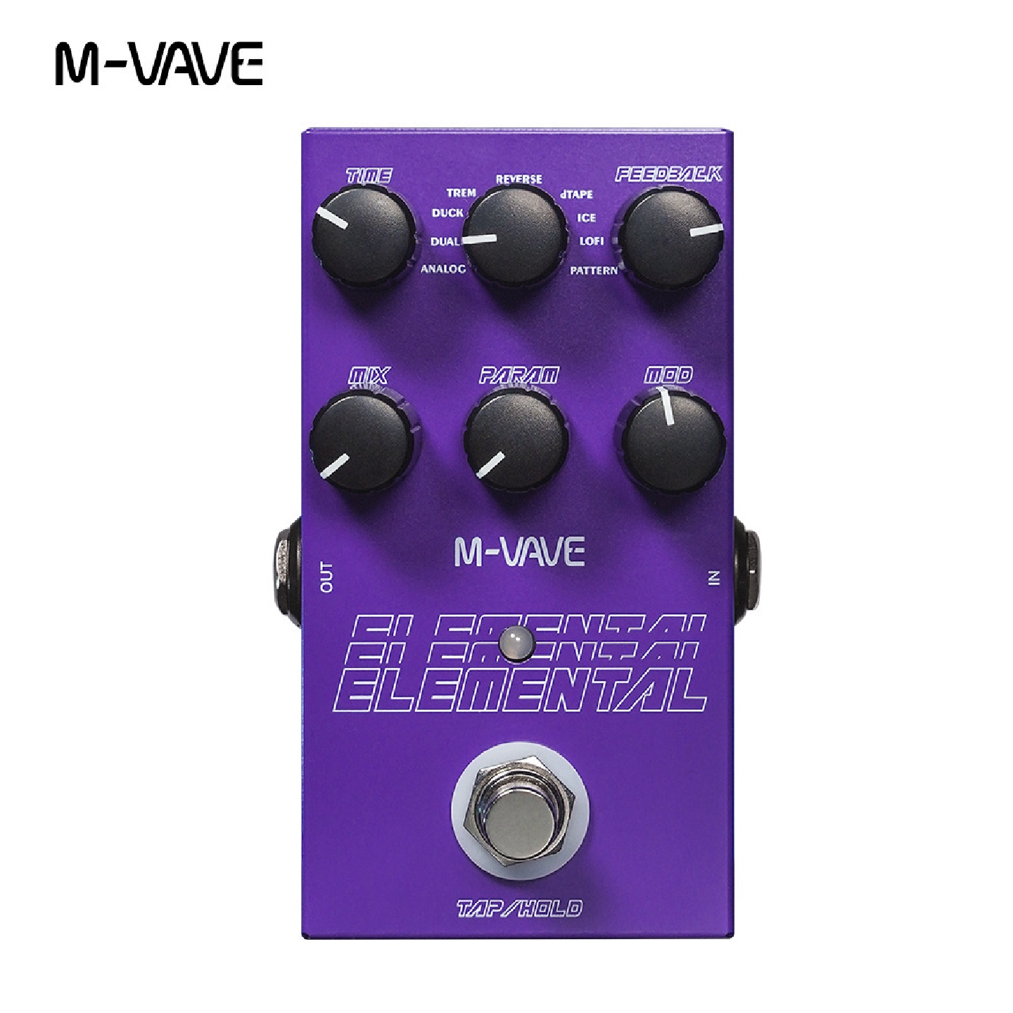 热销新品M-VAVEElementalDelay数字建模延迟单块效果器