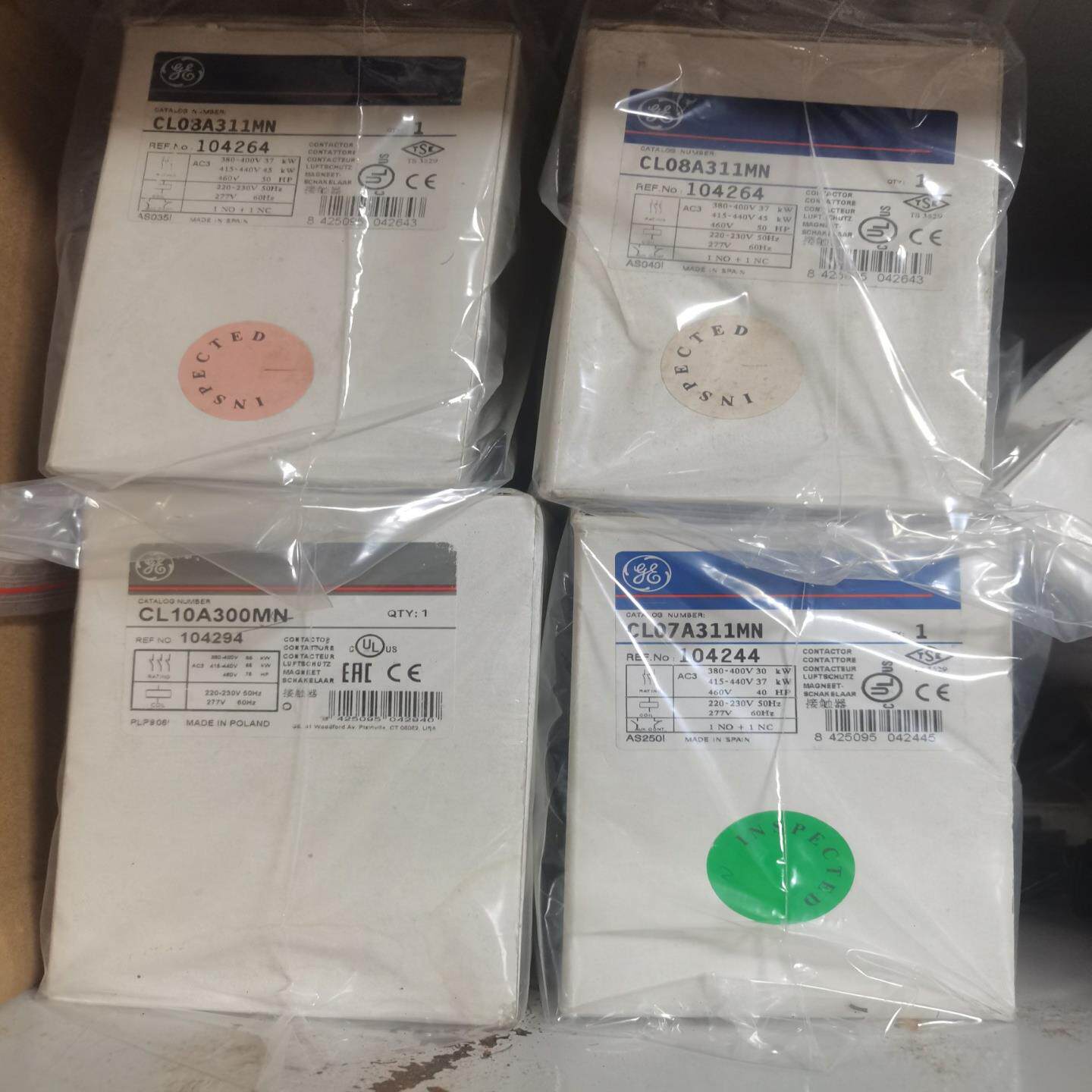 询价清仓处理！全新GE交流接触器，型号CL07A311MN、CL