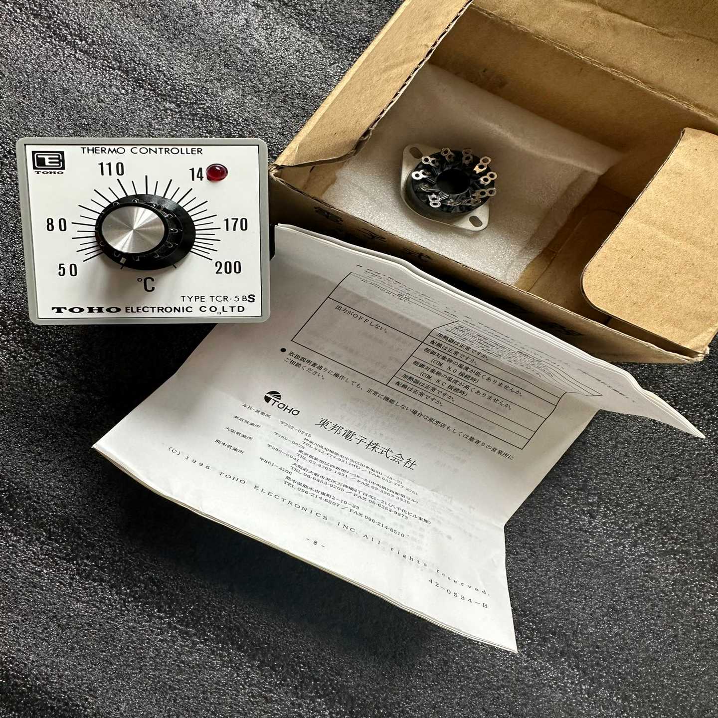 TOHO  TCR-5BS，温度调节器，。（佳毅工控）