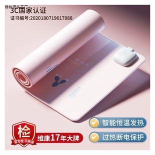 办公室桌面加热垫桌发热电鼠标键盘垫子暖手暖桌垫1336n绢花小垫