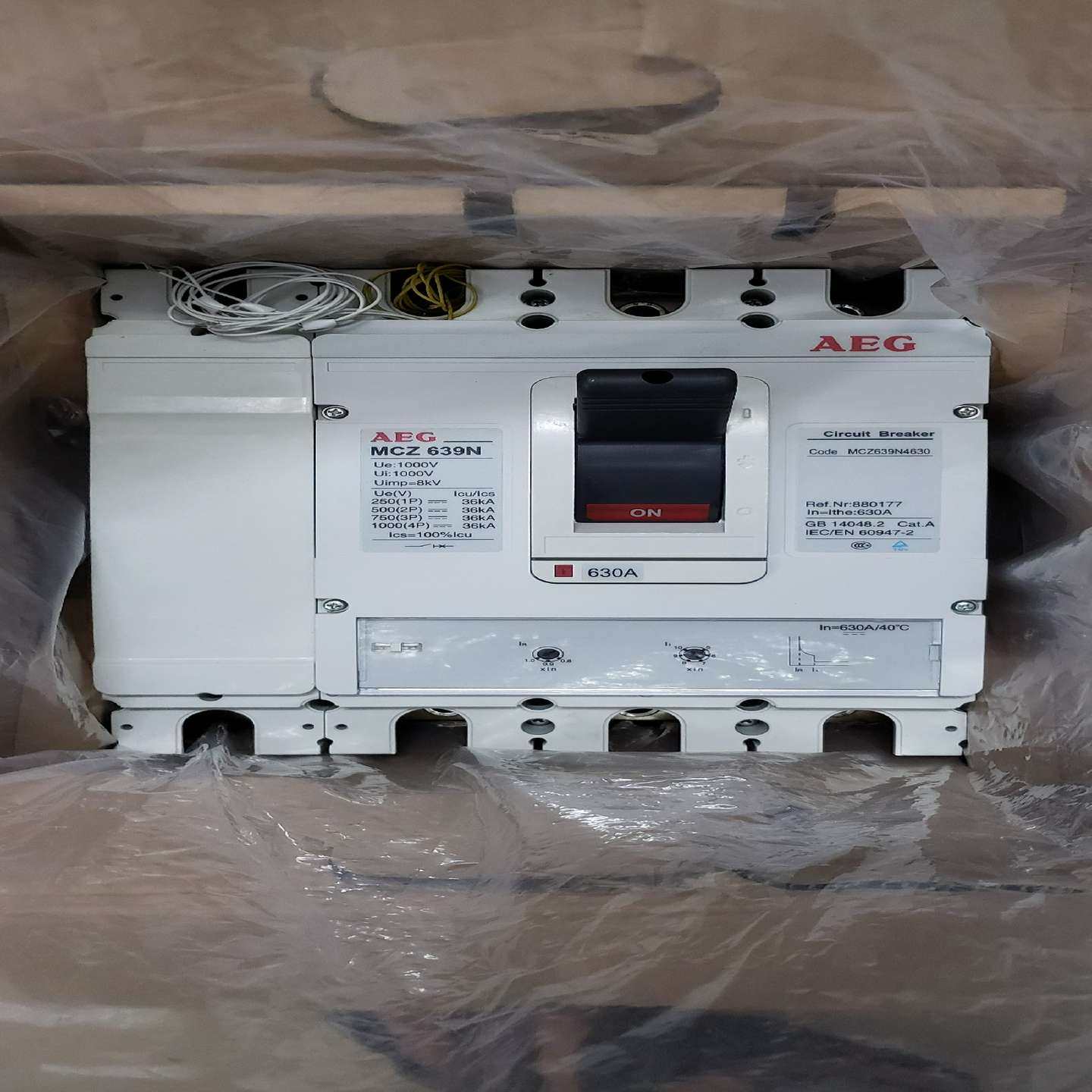 询价~AEG德国MCZ639N断路器空气开关4P630，，